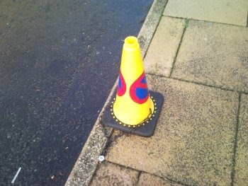 Unauthorised Cones on the Road